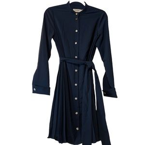 NWOT Coach Heritage Pleat Shirt Dress
